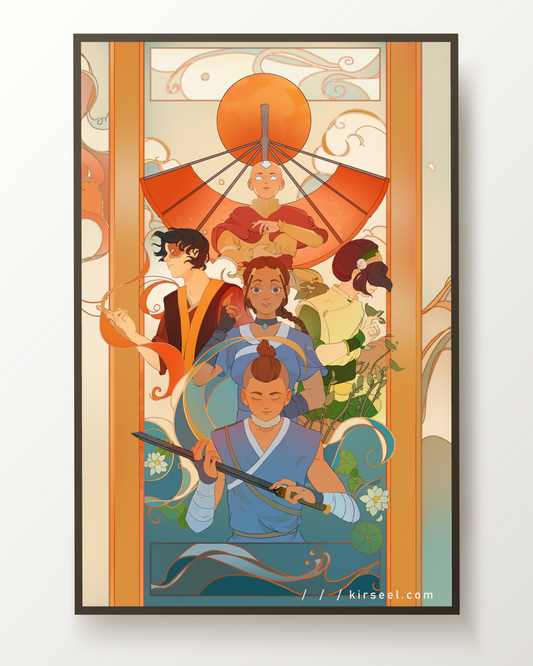 11 x 17" Team Avatar Print (Gold Foil)