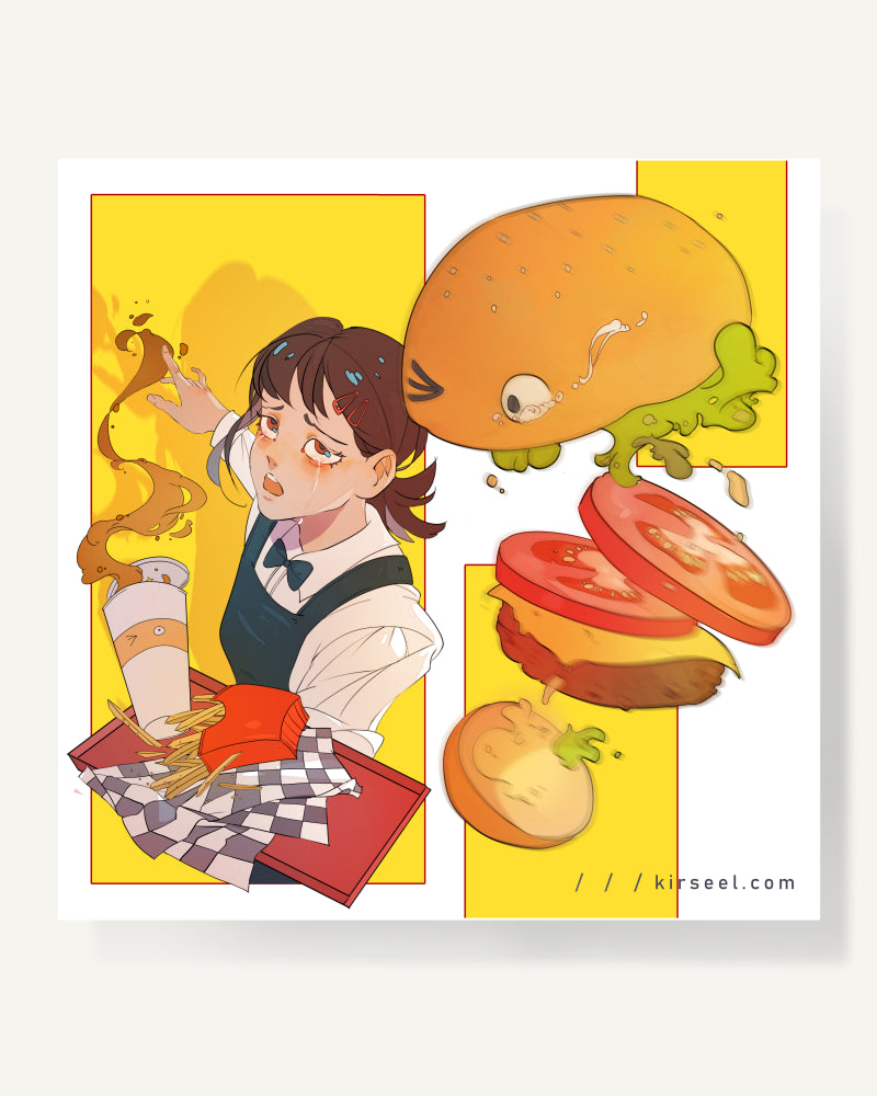 Family Burger Print