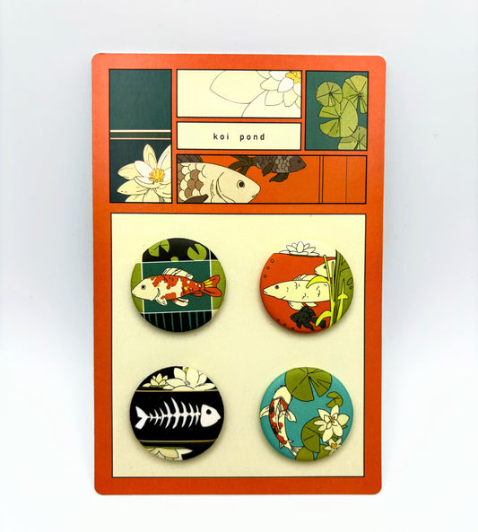 Koi Pond Button Pack