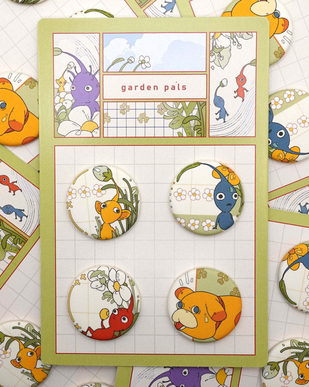 Garden Pals Button Pack