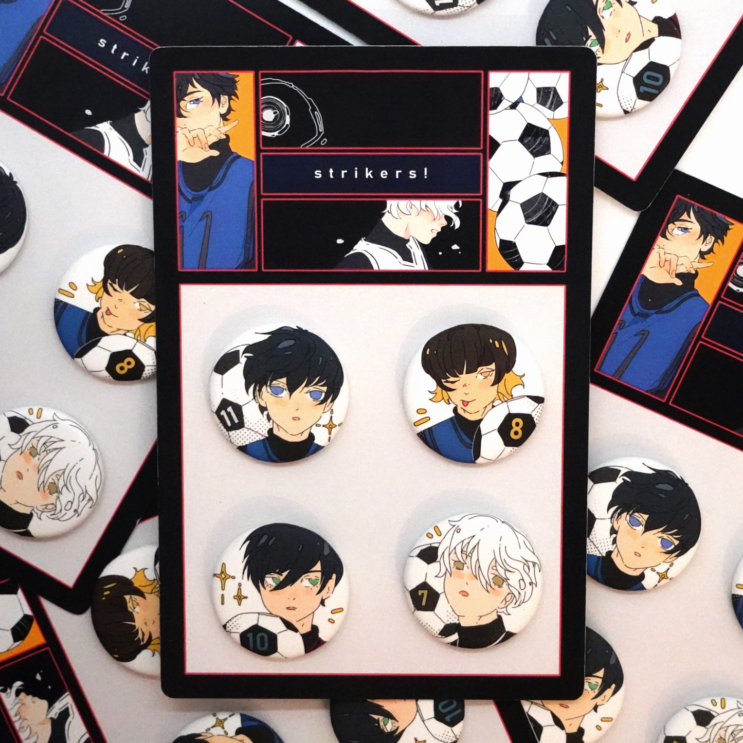 Strikers! Button Pack
