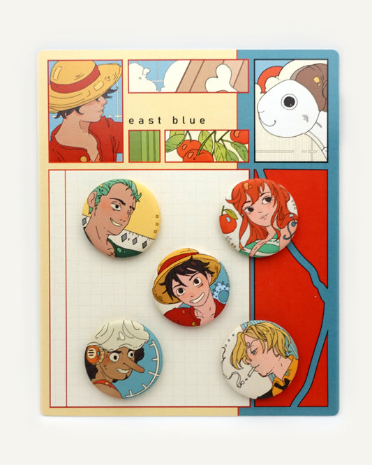East Blue Button Pack