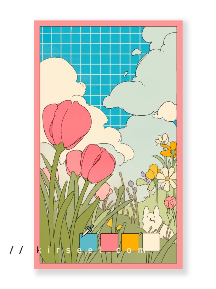 Tulip Field (Sticker)