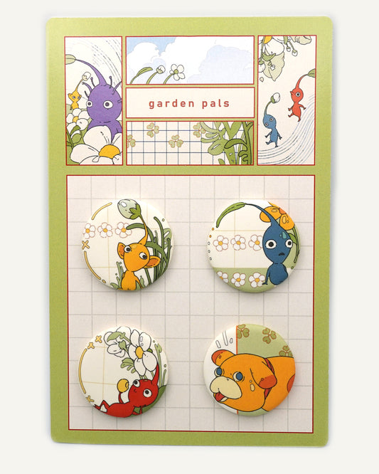 Garden Pals Button Pack